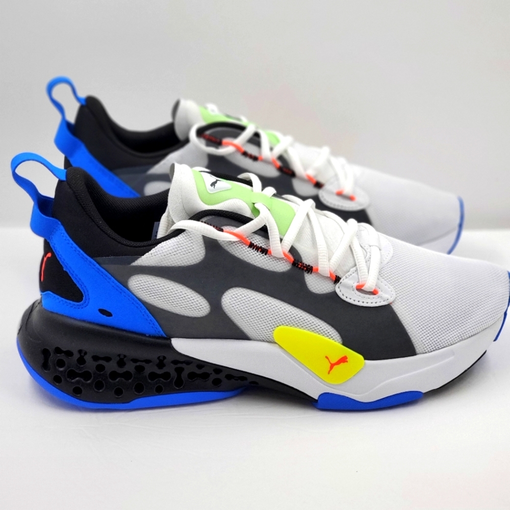 Puma Men's Size 10 Xetic Halflife White Black Blue